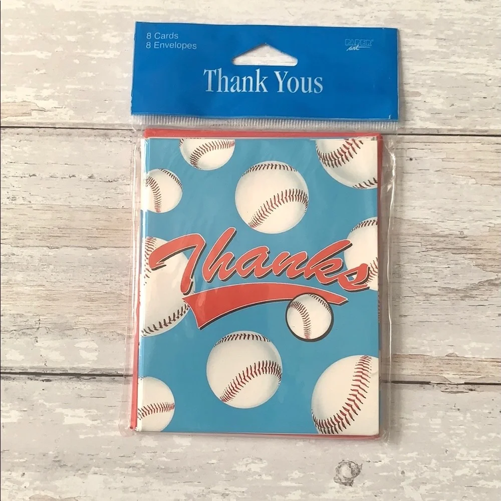 Thank You Cards Bundle Sports Baseball 8 Pack x3 NEW